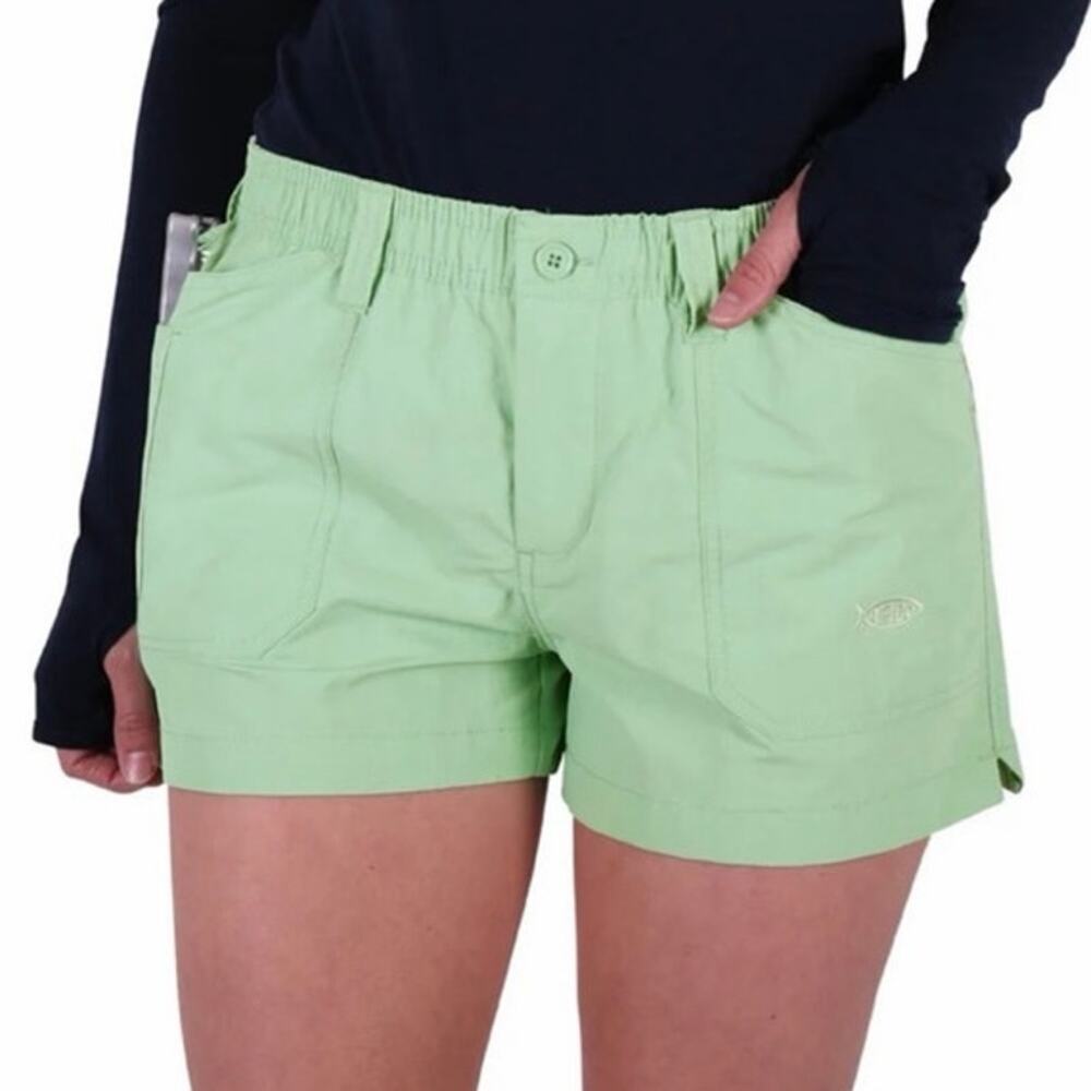 Aftco - Women's Original Fishing Short 3" green size 4